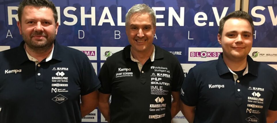 Engelbert Eisenbeil und Tim Hamann trainieren auch in der nächsten Saison die 1. Männermannschaft